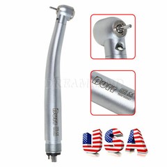 Dental LED Fiber Optic High Speed Handpiece E-generator 4 Hole 3-Spray UDM4 USA