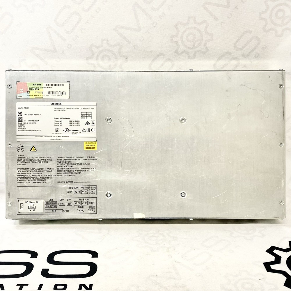 Siemens 6AV7241-3EB07-0FA0 Module Simatic IPC477E Industrial Panel PC HMI