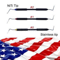 Dental Endo Buchanan Hand Plugger NiTi Tip Fill Obturation Yellow Red Blue ns