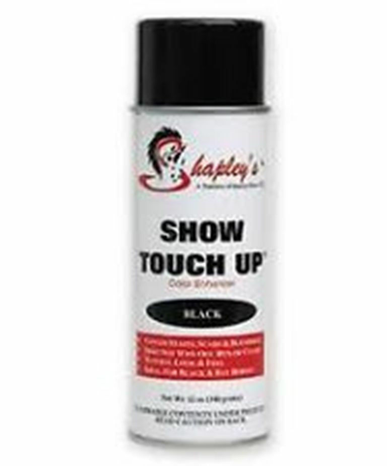 Shapleys Show Touch Up BLACK 10oz Equine Show Clean Hair Color Dye Cover Stains