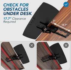 AX Waber Keyboard Tray Under Desk with Storage – Large AX02WB02