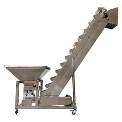 Industrial Stainless Steel Bucket Elevator 220V 400W Automatic Feeding Machine