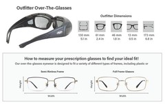 Global Vision Motorcycle Safety Fitover Glasses Clear Lens Storage Pouch + Strap