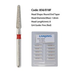 Dental Diamond Burs Round End Taper FG 850/016 856/018 High Speed Diamond Bur