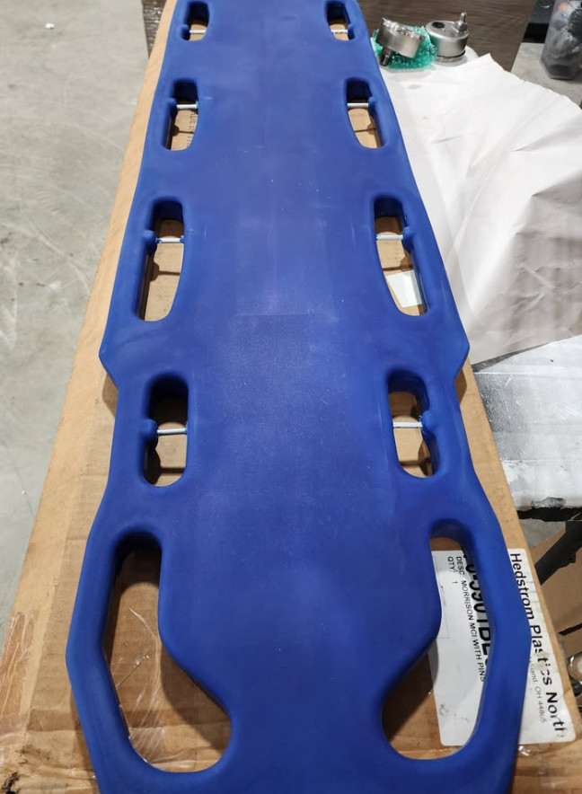 Morrison Medical MCI Backboard with Pins, Blue Color. Brand New