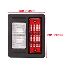 2X Rear Light Assembly 6670284 for Bobcat S300 S330 S450 S510 S530 S550 S570