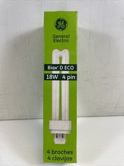 GE Biax D ECO Compact Fluorescent Lamp 18W 4 Pin