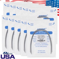AZDENT Dental Orthodontic Super Elastic Niti Rectangular Arch Wires Ovoid Form