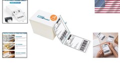 Efficient 4 x 6 Thermal Labels – 500 Pack, Compatible with Major Printers
