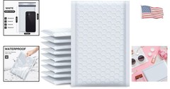 Durable Opaque Bubble Mailers 4×8 Inches, 50 Count – Water-Resistant & Secure