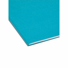 Smead SMD13134 Teal File Folders 1/3 Tab Cut 0.75″ Exp 100/Box