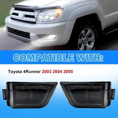 LED Fog Lights Assembly For 2003-2005 Toyota 4Runner, A Pair of Front Fog Lamps