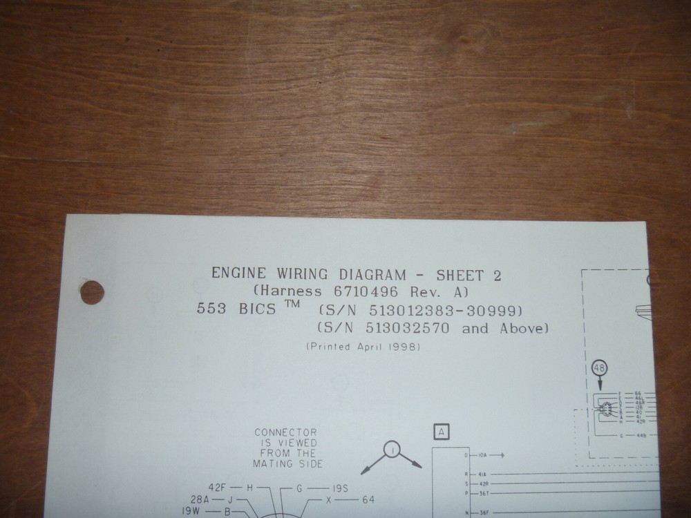 Bobcat 553 BICS Skid Steer Engine Electrical Wiring Diagram Manual 513032570 UP