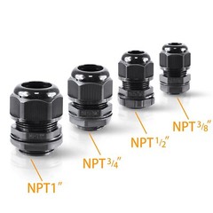 10 PCS 1/2″ IP68 Strain Relief Nylon Cord Grip Waterproof NPT Cable Glands Adjus