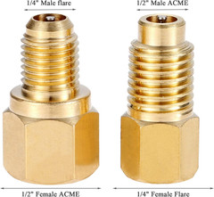 R12 R22 to R134a Adapters, R134A Refrigerant Tank/Vacuum Pump Port Connection Ad