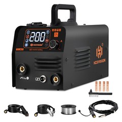 HXZVOGEN 3in1 MIG Welder& TIG Gun, 120A 110V MMA/TIG/Gasless MIG IGBT Inverter