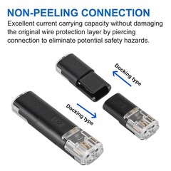 Double-Wire Plug-in Connector with Locking Buckle, Led Light Strip Connectors