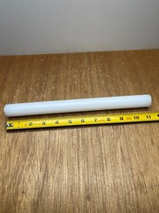 1″ X 11-1/4″ UHMW PE Plastic Round Rod Bar Stock White Polyethylene USA