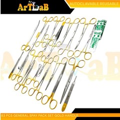 SPAY PACK KIT GERMAN PREMIUM QUALITY 101 PCS VETERINARY DENTAL SURGICAL TOOLS