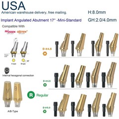US Hiossen Dental Straight Locator Healing Cap Abutment Regular Mini ET Platform