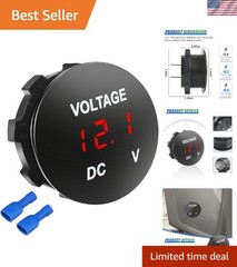High-Quality 12V Battery Voltage Tester – Rugged, Lightweight & Easy to Install