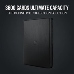 3600+ Pocket Trading Card Binder 36-Pocket Album for Sports Cards Black