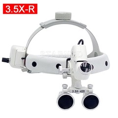 Dental Surgical Headband Loupes Glasses with LED Head Light DY-106 3.5X-R