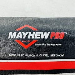 Mayhew 61050, 24-piece Pro Punch & Chisel Set Hex Shank