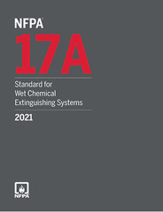 NFPA 17A Standard for Wet Chemical Extinguishing Systems 2021 PB