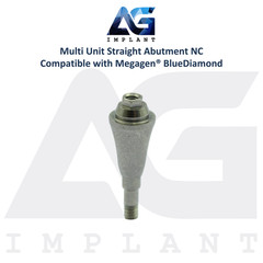 10 Straight Multi Unit Prosthetic NC X-FIT Megagen® BlueDiamond Compatible 4.8mm