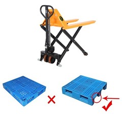 APOLLOLIFT High Lift Pallet Jack 2200lb Hydraulic Scissor Lift Truck 45X21″ Fork