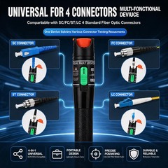 Premium FTTH Fiber Optic Tester Tool Visual Fault Locator Optical Red Light