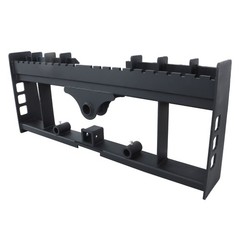Skid Steer Pallet Fork Frame 4000LBS Heavy-Duty W/ Receiver Hitch & Spear Sleeve
