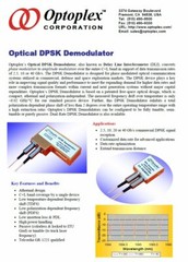 Optoplex 65G Optical DPSK Demodulator DLI C Band 1527-1567nm DI-C1ELCS009-R1