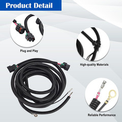 Fog Light Wiring Harness & Headlight Dimmer Switch for 2007-2014 Chevy Silverado