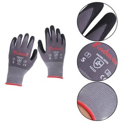 Safety Work Gloves MicroFoam Nitrile Coated Foam Gloves S-Size/3 Pairs