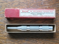 Starrett No. 819 Automatic Centering Punch Aluminum Handle w/Box NOS