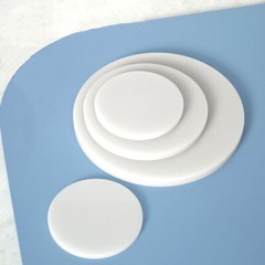 PP Plastic Discs Flat Hard Round Pad Plate White Solid Sheet Board Φ 20mm-400mm