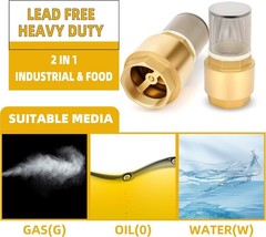 Durable 4″ Brass Foot Valve with Integrated Filter – Explosion-Proof Check Valve