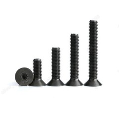 M7-1.0 Black 12.9 Steel Hex Socket Bolts Countersunk Flat Head Screws