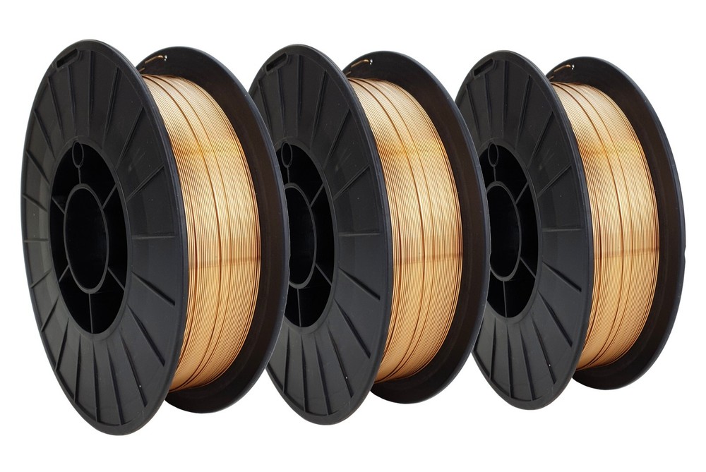 ER70S-6 Copper Coated MIG General Use Welding Wire 11 Lb x 0.030″ (3 SPOOLS)