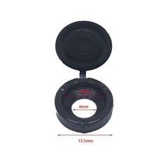 50 Pcs Plastic Hinged Screw Cover Caps – Easy Snap-On Flip Tops in Black