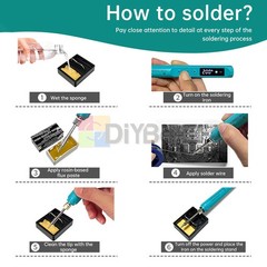 USB Soldering Iron 800mAh battery Digital Soldering Iron Set Temperature Adjust