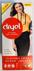 Dryel At Home Dry Cleaner Refill Spray & Cloths 8 Loads Breezy Clean Scent