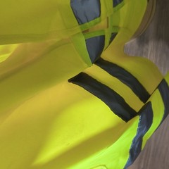 Snap-on Hi-Vis Reflective Safety Vest Hi-Visibility Yellow/Gray One Size