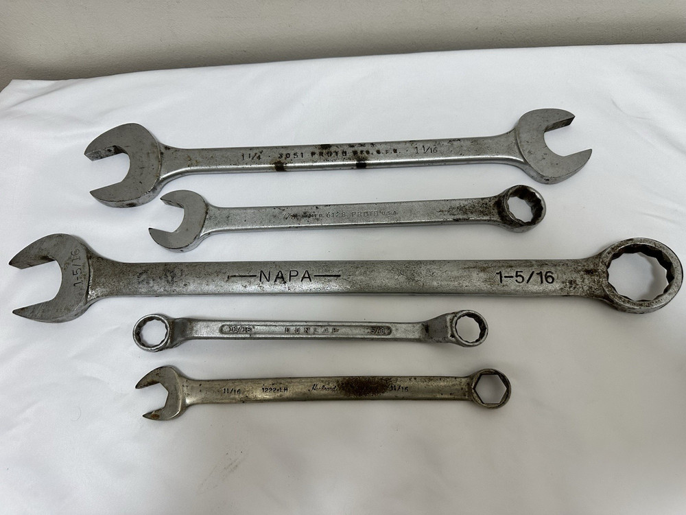 Napa Professional 1-15/16″ Combination Wrench NDF 75 PLUS 4 USA WRENCHES