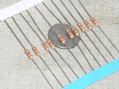 10 NEW 1K CARBON FILM CF 1 KILO OHM 1/4 W .25 W WATT 5% RESISTOR CFR-25JB-1K0