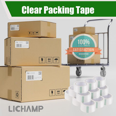 Clear Packing Tape, 18 Rolls Heavy Duty Packaging Tape Refill for Moving Boxes,