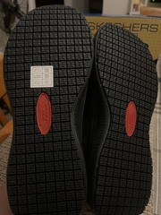 Women’s Sketchers, Work Shoes, Nonslip, Memory Foam Hands-Free Black Size 8 1/2