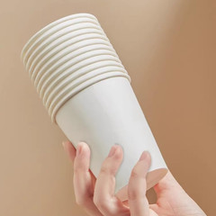 100 Count 12 Oz Paper Cups, Hot Paper Coffee Cups 12 Oz, Leak-Proof Disposabl…